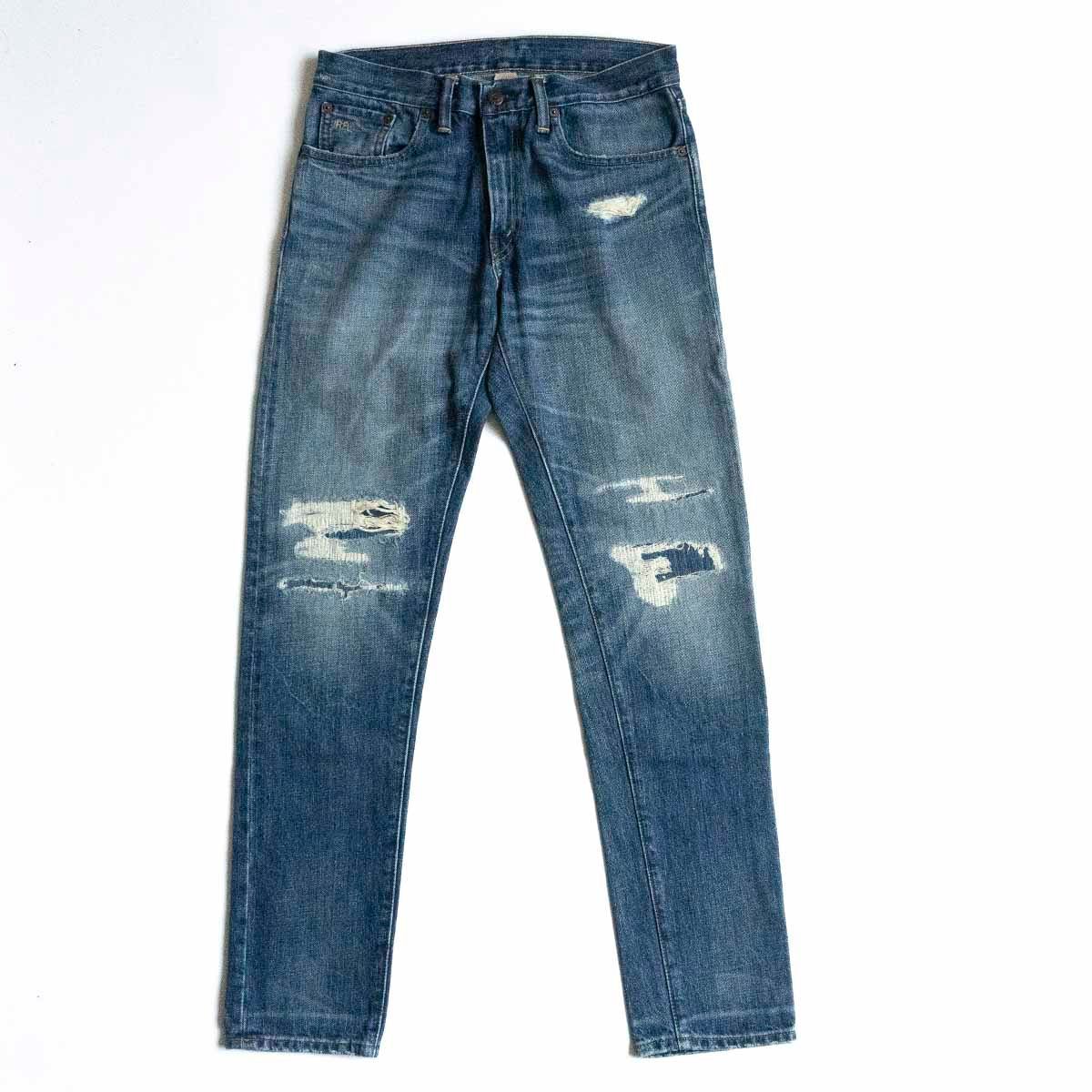 美品】RRL【SLIM NARROW JEANS】29×30 スリムナロージーンズ デニム 