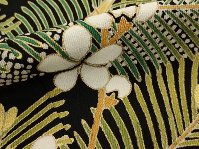 平和屋着物□豪華黒留袖 友禅 作家物 風景文 松竹梅 正絹 逸品 DAAR3431zy
