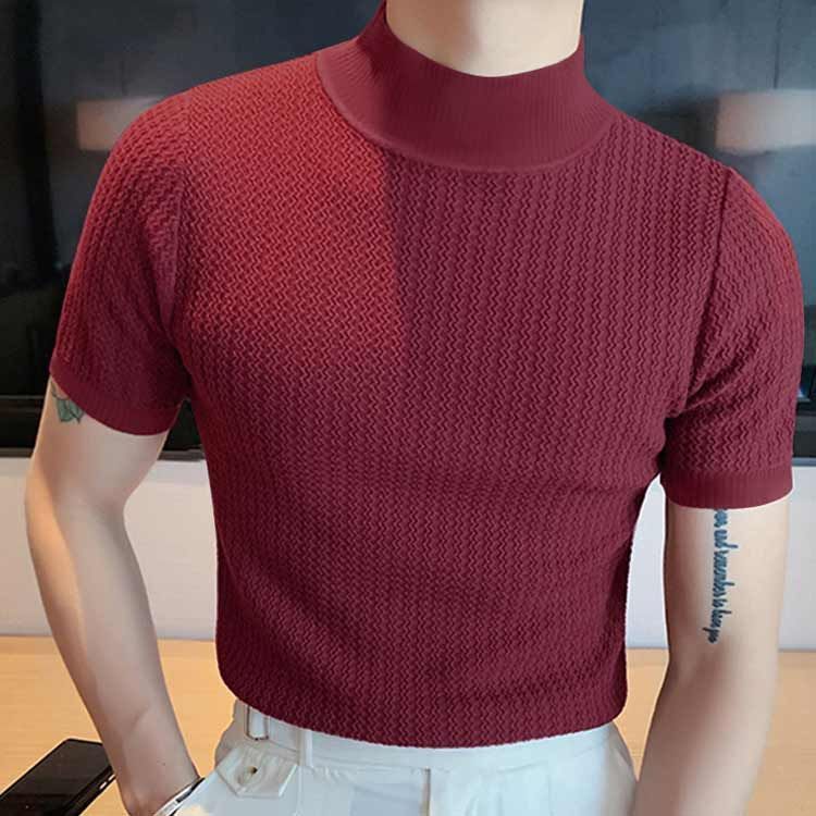 ストレッチ ニット ハイネック ハイネック 半袖Tシャツ 楽天市場】【最大10％offクーポン&ポイント2倍】【送料無料
