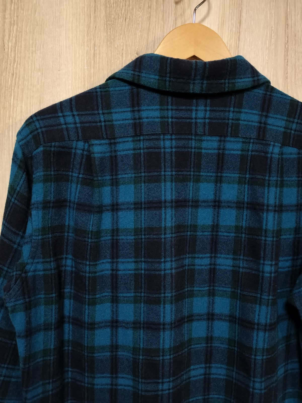 ✨70s✨ペンドルトン★ボードシャツ★単色★ネイビー★開襟★ボックスシルエット★ USA製】60's 「PENDLETON ペンドルトン」 ボードシャツ ブルー M