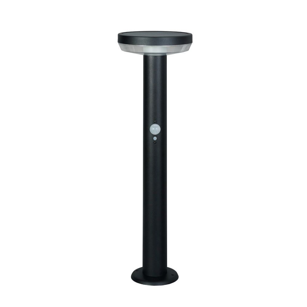 ガーデンソーラーセンサーライト5Ｗ丸型ブラック ＧＬ－Ｓ１1０ ムサシ musashi 室外インテリア 庭用 簡単設置 ソーラータイプ シンプルデザイン