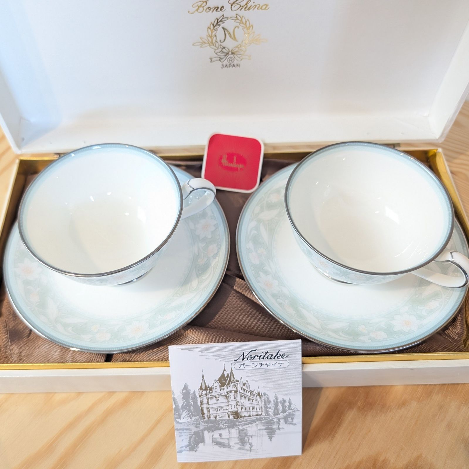 新品・未使用 ノリタケ カップ＆ソーサー2客 ボーンチャイナ - メルカリ