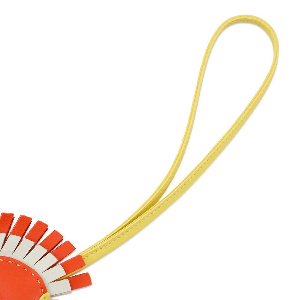 エルメス バッグチャーム ジージー カマイユ オレンジ/ライム/クレ