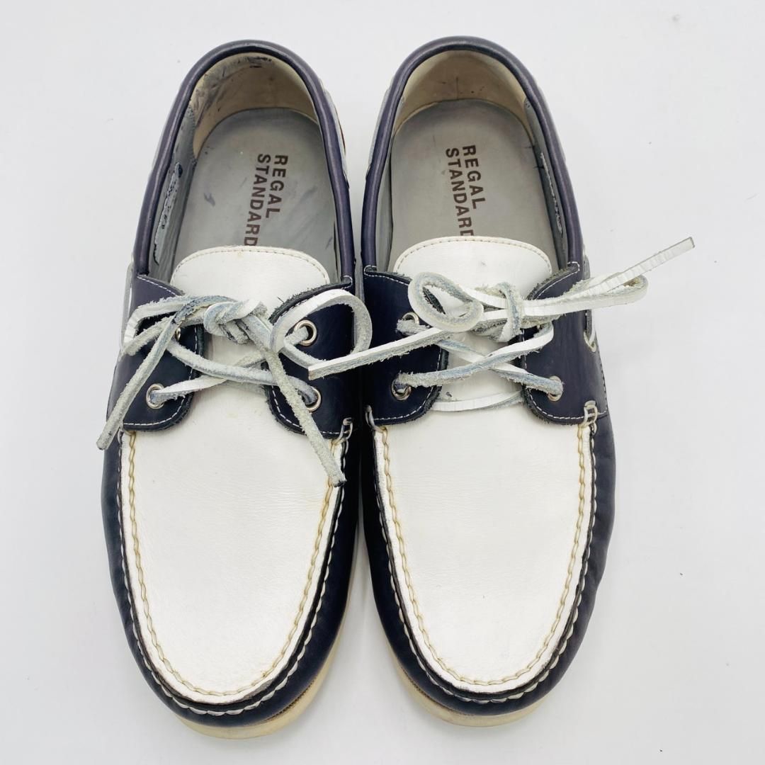 REGAL デッキシューズ トリコロール 25.5cm メンズ リーガル