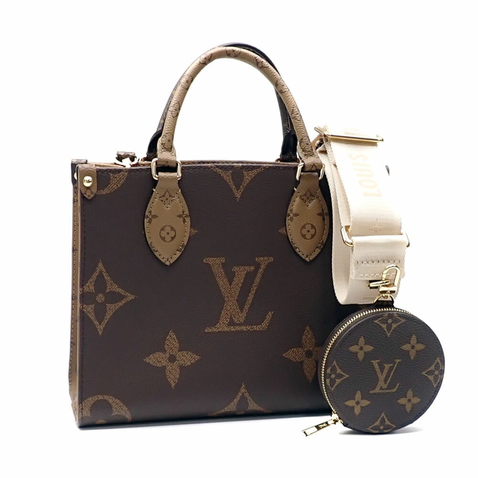 ルイ ヴィトン Louis Vuitton ルイ ヴィトン トートバッグ モノグラム オンザゴー PM レディース M46373 ハンド モノグラムリバース A2243207