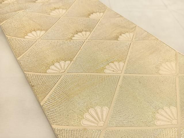 未使用品　美品　高級帯　六通柄 唐織 逸品 正絹 袋帯 金糸　振袖 平和屋着物▽六通柄袋帯 唐織 花蝶文 金銀糸 正絹 逸品