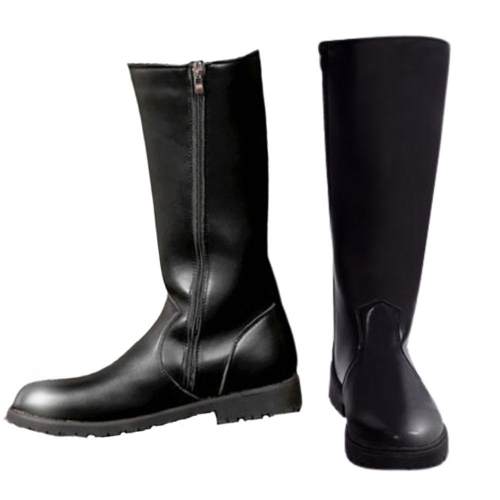 30センチ ブラック 特攻ブーツ/ 斜めカット 30．0cm 黒 ライダー