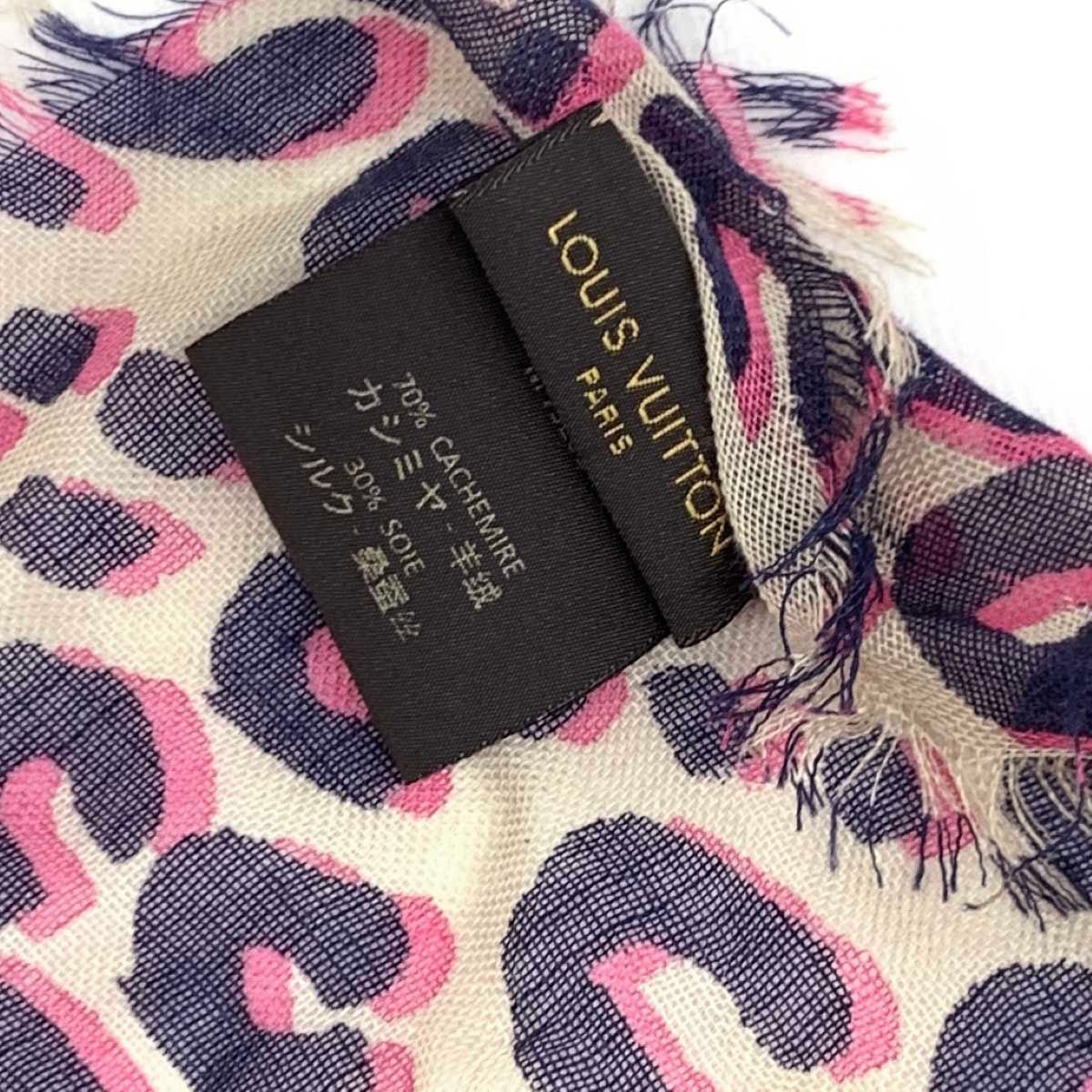 LOUIS VUITTON:ルイヴィトン レオパード ストール 中古・古着通販】LOUIS VUITTON (ルイ ヴィトン) レオパード