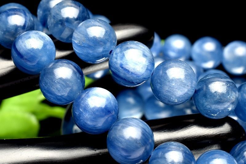 たっぷり繊維質 カイヤナイトシリカ 10mm ブレスレット _Z3440 1点物