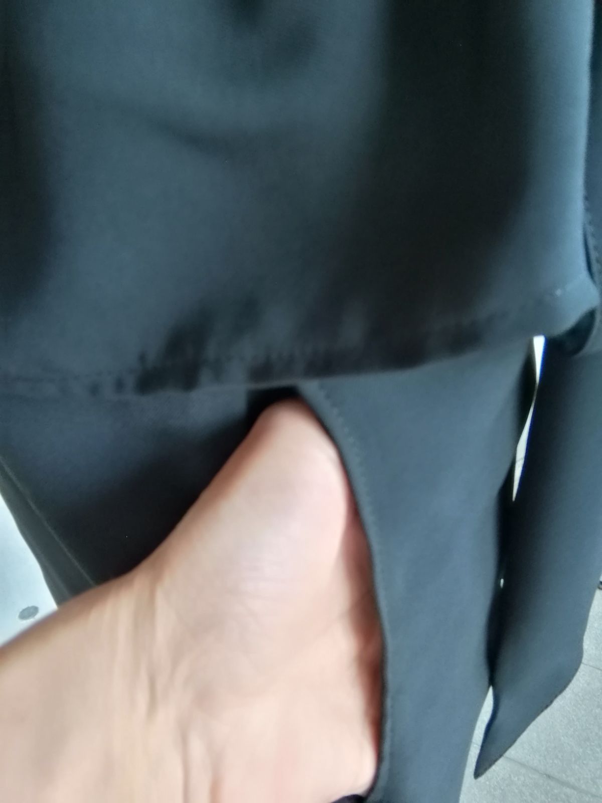 ブラック茶道お稽古用エプロン