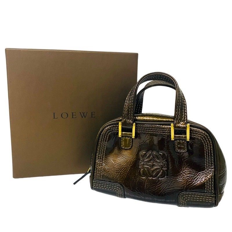 LOEWE ロエベ アナグラム エナメル ミニショルダーバッグ