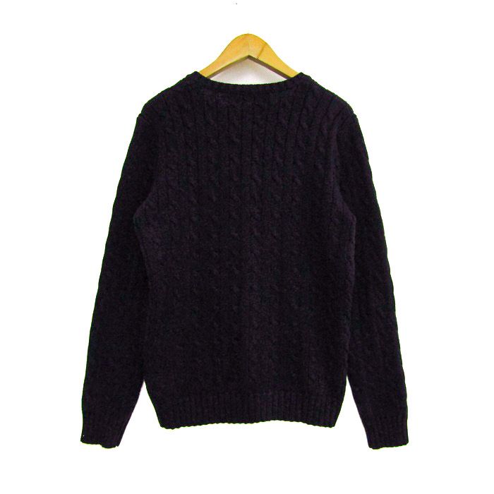 ラルフローレンスポーツ セーター トップス 長袖 Vネック ケーブルニット レディース Mサイズ ブラック RALPH LAUREN SPORT ラルフローレンスポーツ セーター トップス 長袖 Vネック