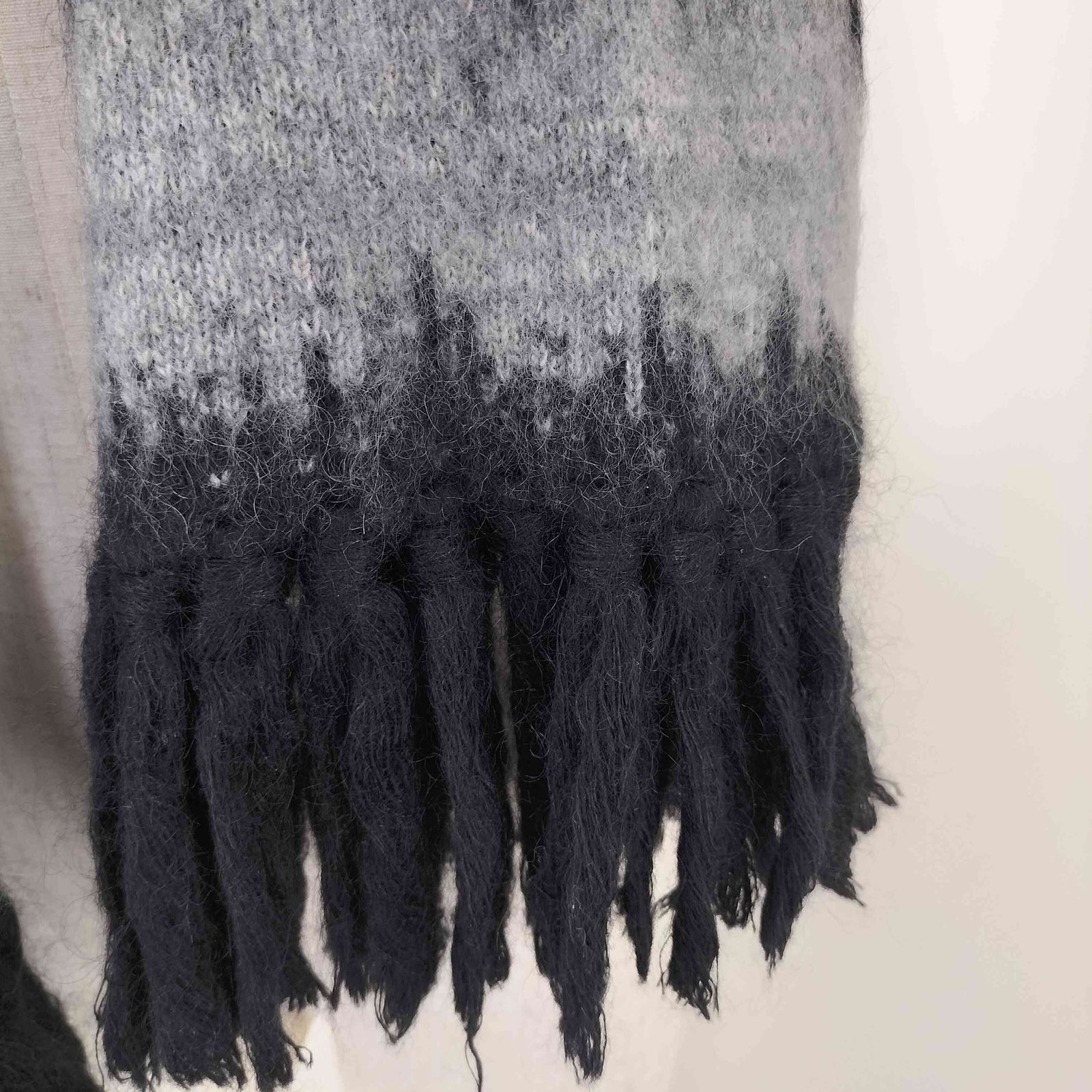 小物 Mame Kurogouch Wool Mohair Knitted Scarf Mame Wool Mohair Knitted Scarf BLACK