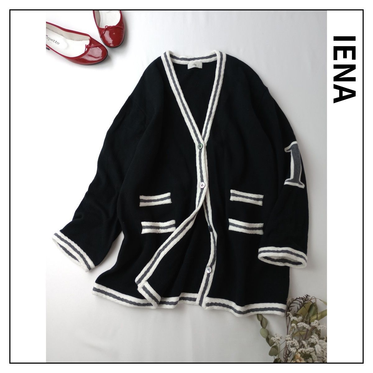 23AW 定価25300円 IENA イエナ レタード カーディガン カシミヤ