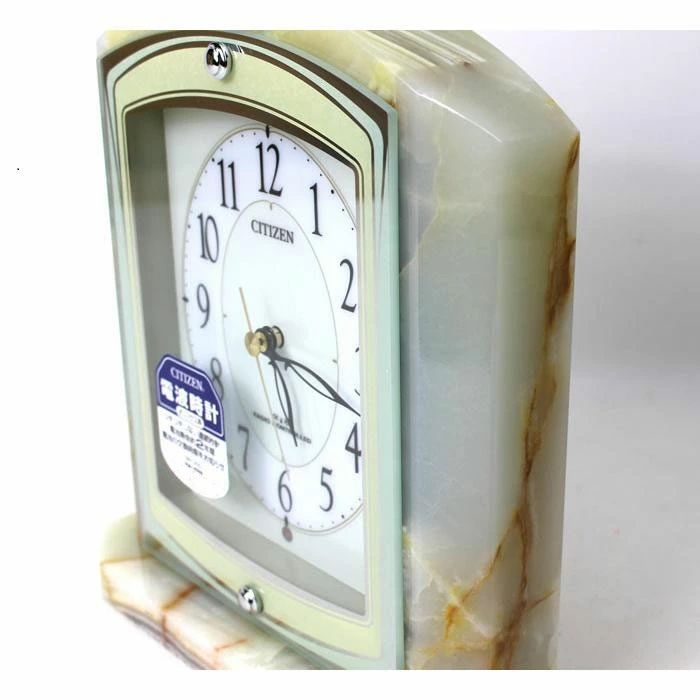 新品 リズム(RHYTHM) シチズン 置き時計 電波 アナログ パルラフィーネ