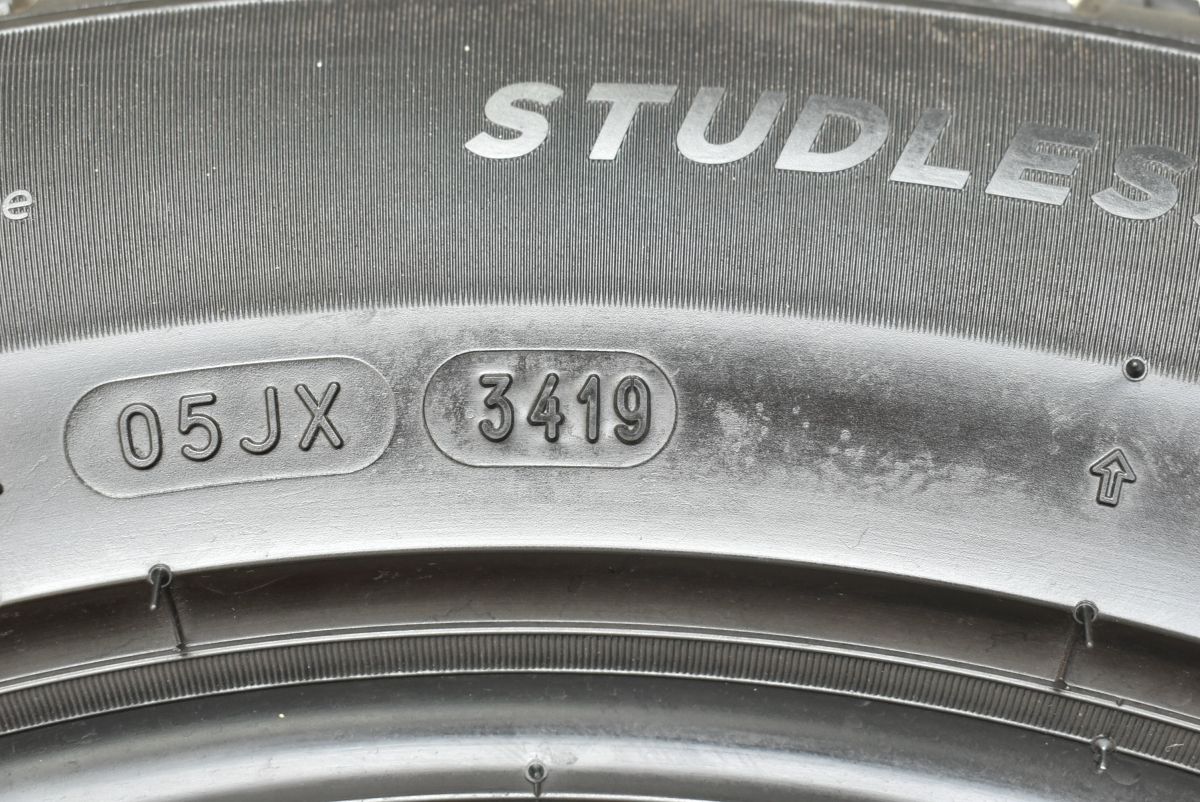 バリ溝!! 17年製 ミシュラン X-ICE 3+ 215/55R17 社外ホイール SPORTECHNIC 17x7J PCD114.3 カムリ等 4本セット 売切!! 