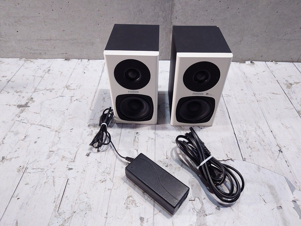 FOSTEX フォステクス パーソナル アクティブスピーカー システム ペア PM0.3 W ‎ホワイト