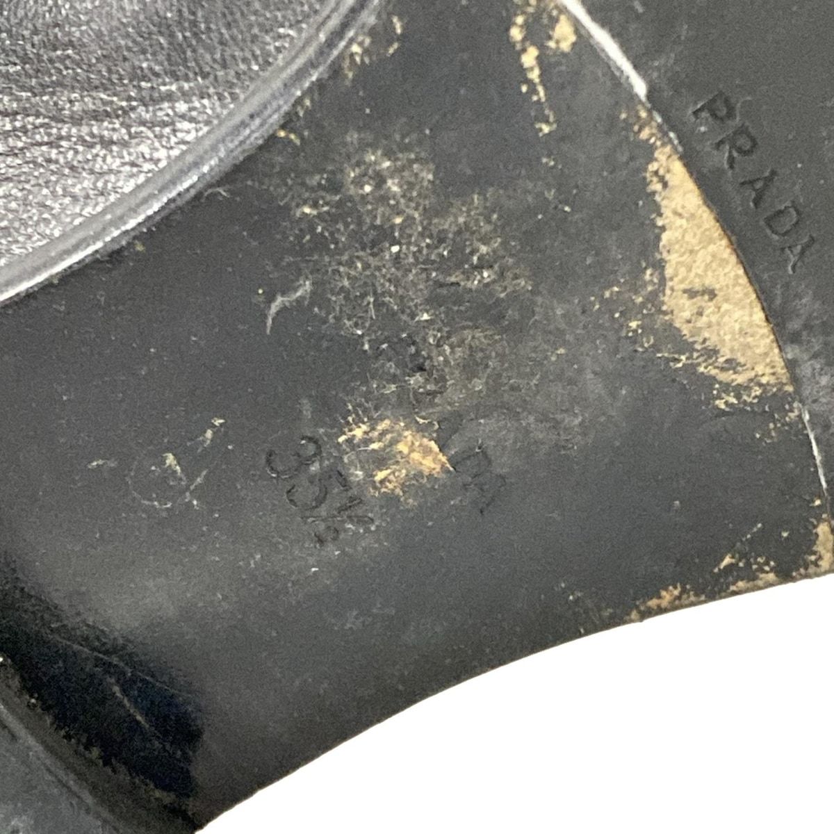 PRADA SPORT プラダスポーツ ショートブーツ 35 1|2 レディース - 黒 レザー KIN-KAAI_COM