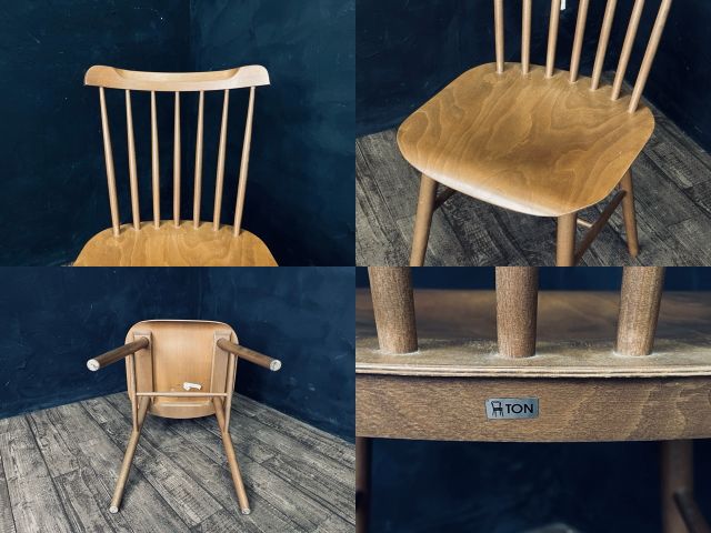 TON 販売 アイロニカチェア 1脚 【】トン ダイニングテーブル 天然木