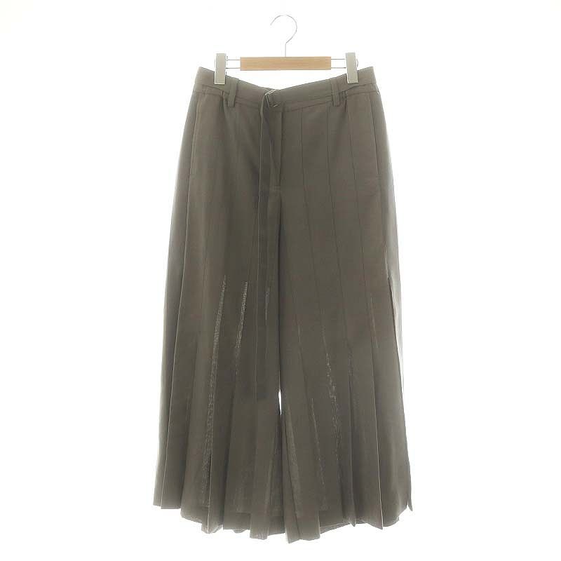 サカイ sacai 23SS Suting Pants プリーツパンツ ワイド ベルト付き 2 