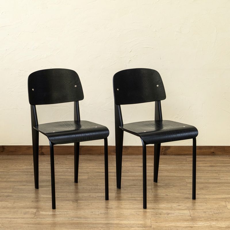 Standard　Chair　2脚セット　座面ナチュラル脚シルバー（NASV） Standard Chair 2脚セット ナチュラル・シルバー（NASV） 完成品【代引