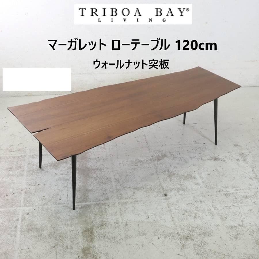 TORIBOA BAY LIVING トリボアベイリビング マーガレット ローテーブル 幅120cm ウォールナット KM12646 245h12