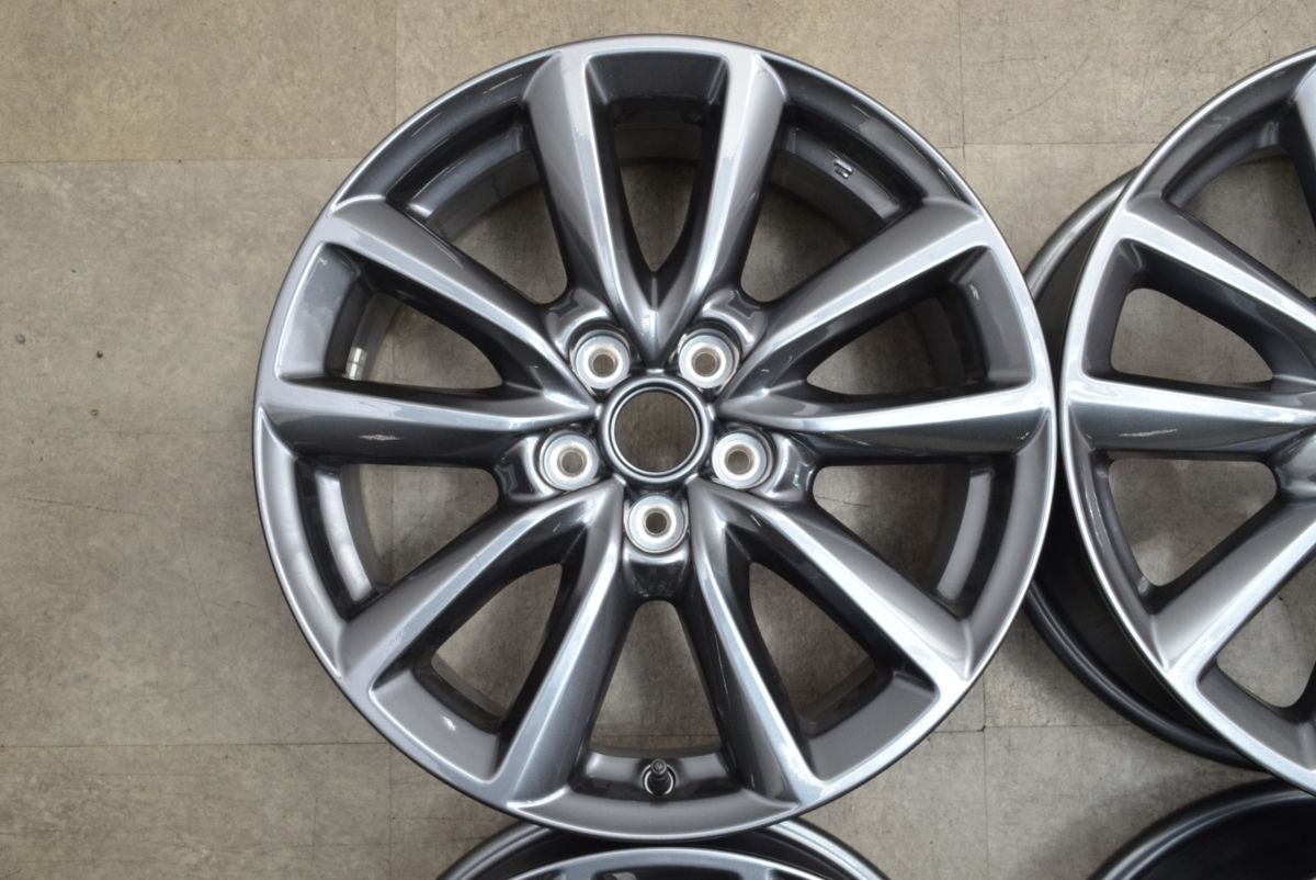 新車外し品 マツダ MAZDA3 XDツーリング 純正 18in 7J 45 PCD114.3 4本セット 交換用 スタッドレス用に CX-3 CX-5 CX-8 アテンザ FFCRYSTALESIA_COM