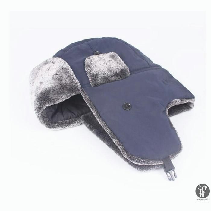 【美品】 リアルファー帽子 ロシア帽 パイロットキャップ 耳当て付き Amazon | URSFUR 猫耳帽子 パンダ耳 毛皮帽子 パイロット帽