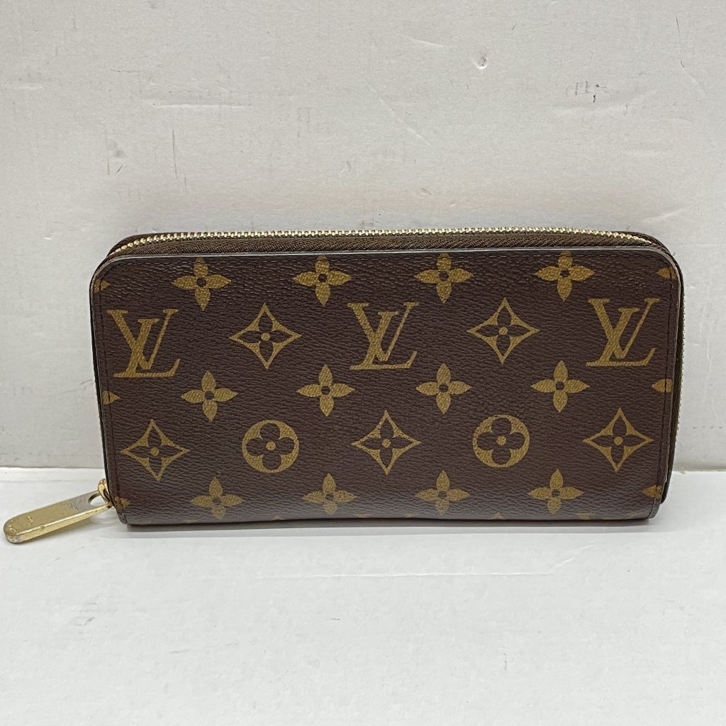 01w-4547 ルイ ヴィトン LOUIS VUITTON ジッピー ウォレット 箱 保存袋あり ブラウン スペイン製 メンズ 長財布 M42616