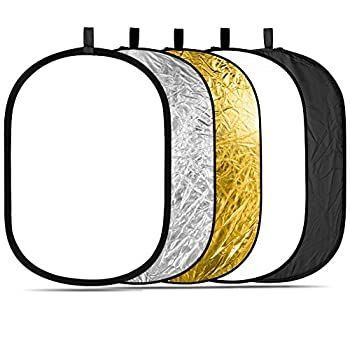 NEEWER 5 in 1 折りたたみ式スタジオレフ板 楕円レフ板 マルチレフ板80 x 120 cm 並行輸入品