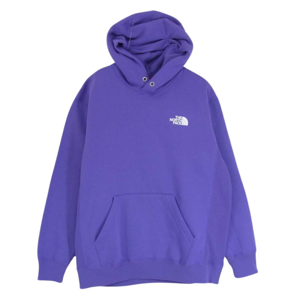 THE NORTH FACE ノースフェイス NT62040 Back Square Logo Hoodie バック スクエア ロゴ フーディー パーカー パープル系 L【中古】