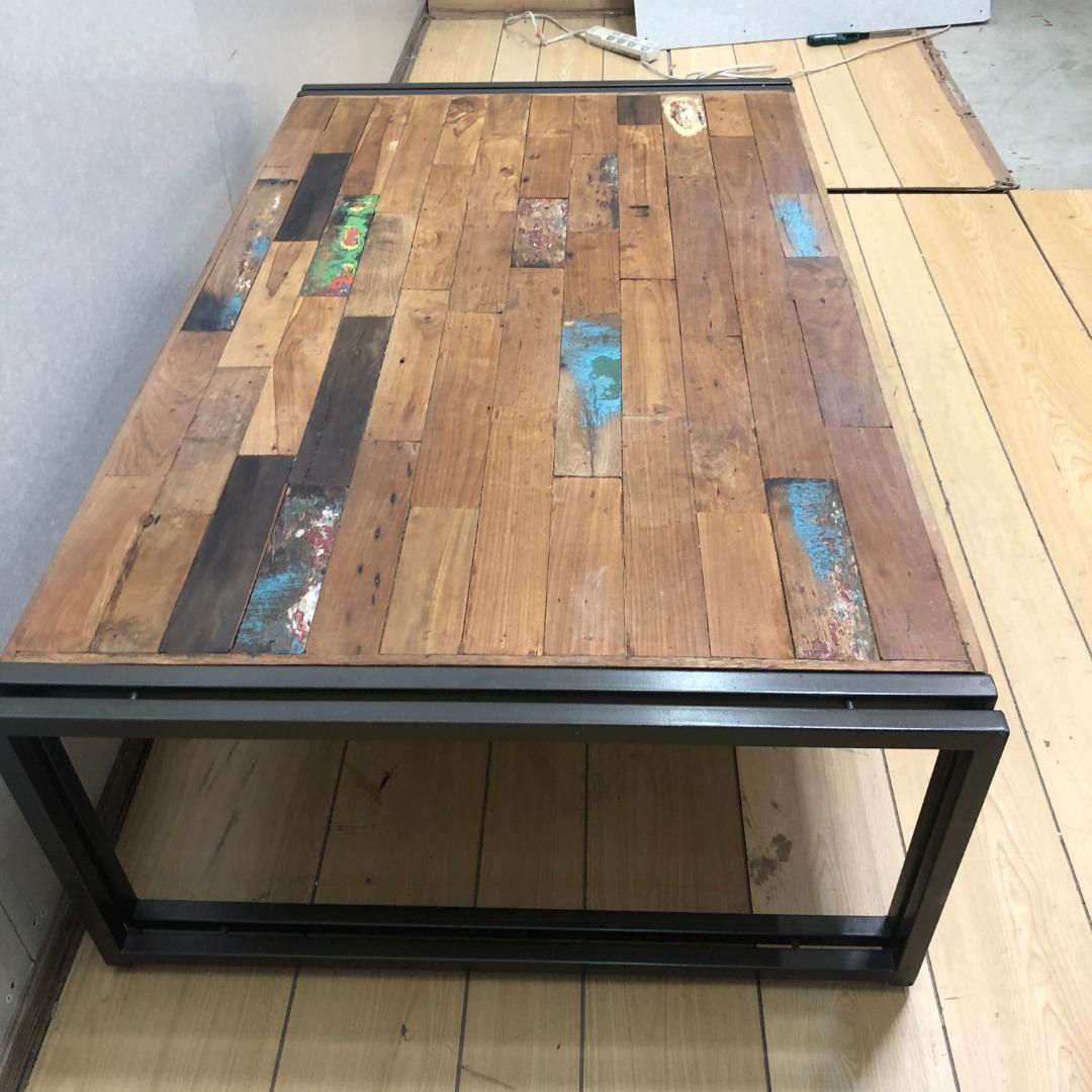 正規品】d-Bodhi ディーボディ ローテーブル 古材×スチール アイアン脚