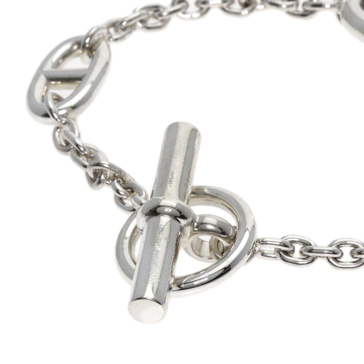 夢に向かって HERMES エルメス シェーヌダンクル ファランドール ブレスレット SV ユニセックス