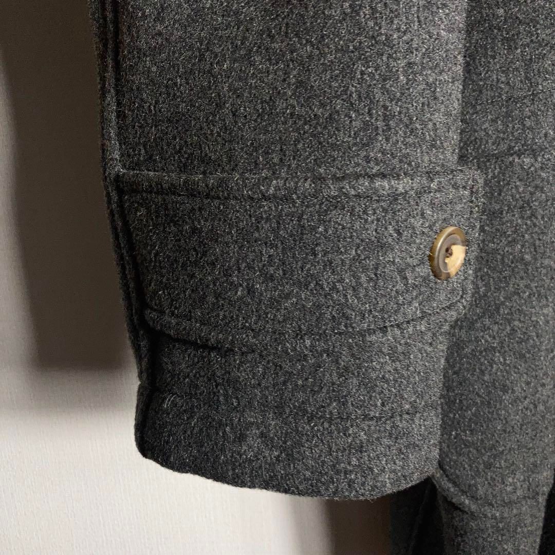 90s 古着　ウールリッチ　ダッフルコート　グレー　ウール 90s USA製】RALPH LAUREN ダッフルコート ウール グレー L