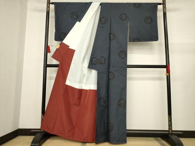 雪輪重ね南天文