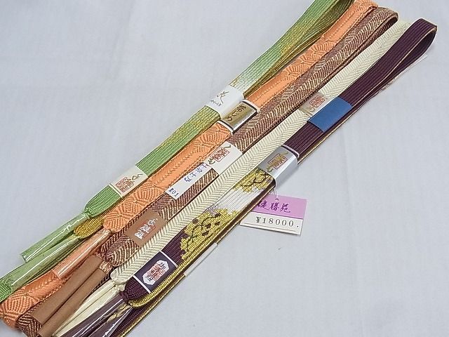 平和屋-こころ店□和装小物 上質な帯締め10本セット 高麗組 笹波組 唐