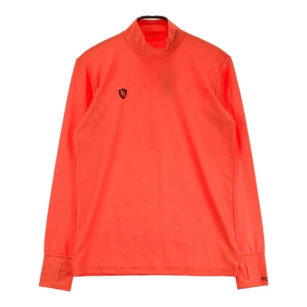 サイズ 5 PEARLY GATES パーリーゲイツ ハイネック 長袖Tシャツ オレンジ系 240101488779 ゴルフウェア メンズ ストスト