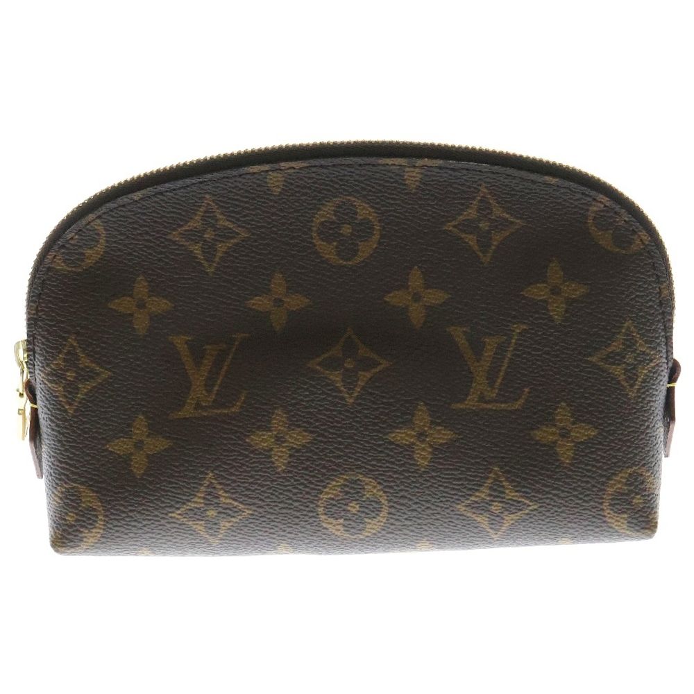 LOUIS VUITTON ルイヴィトン ポシェットコスメティックPM モノグラム総柄 アクセポーチ ブラウン RFID M47515