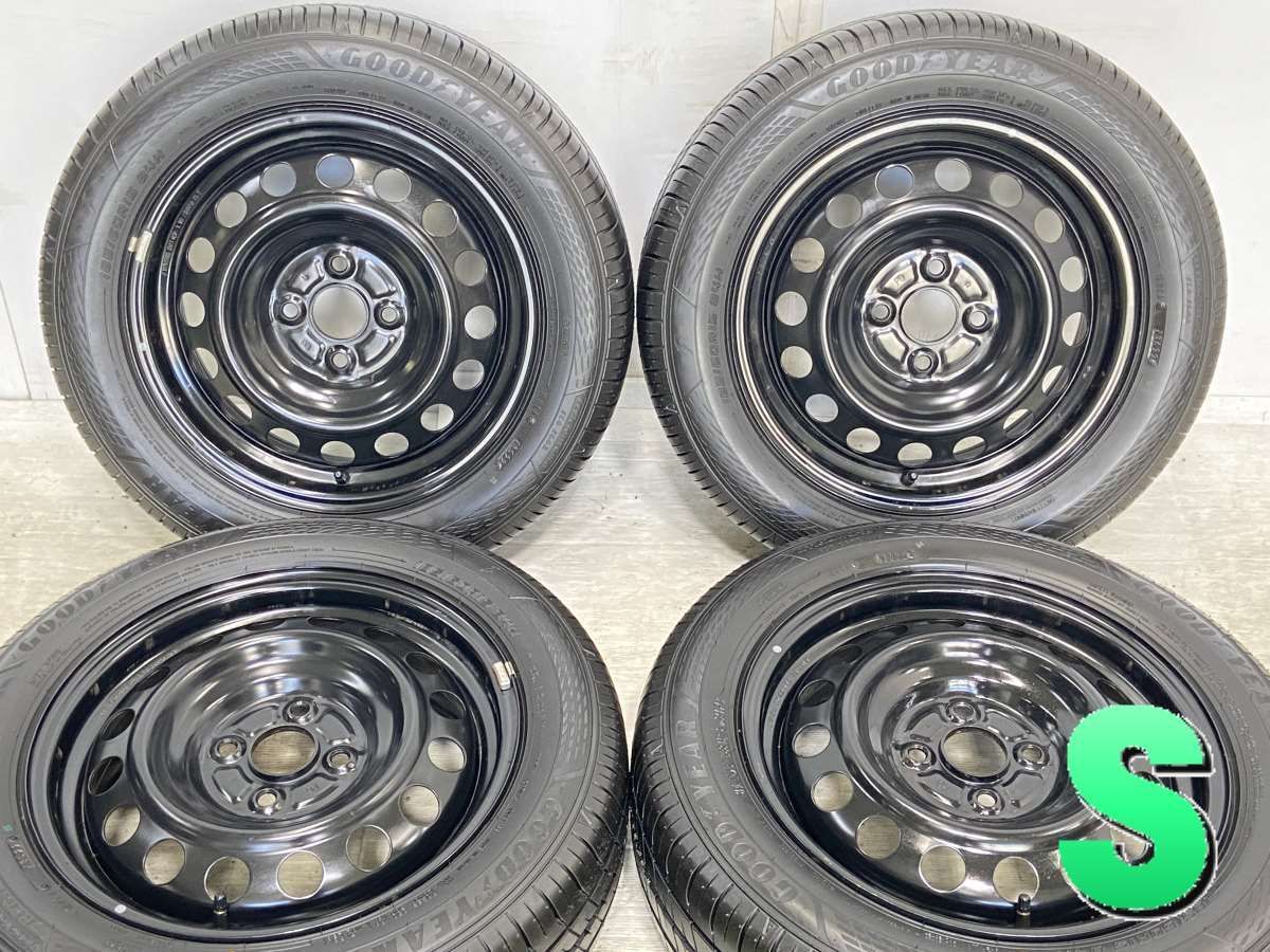 185/60R15  nグッドイヤー エフィシエント グリップ ECO EG02 n　  n15x5.5  100-4穴 n中古タイヤ サマータイヤ ホイールセット 4本セットn s15230326080