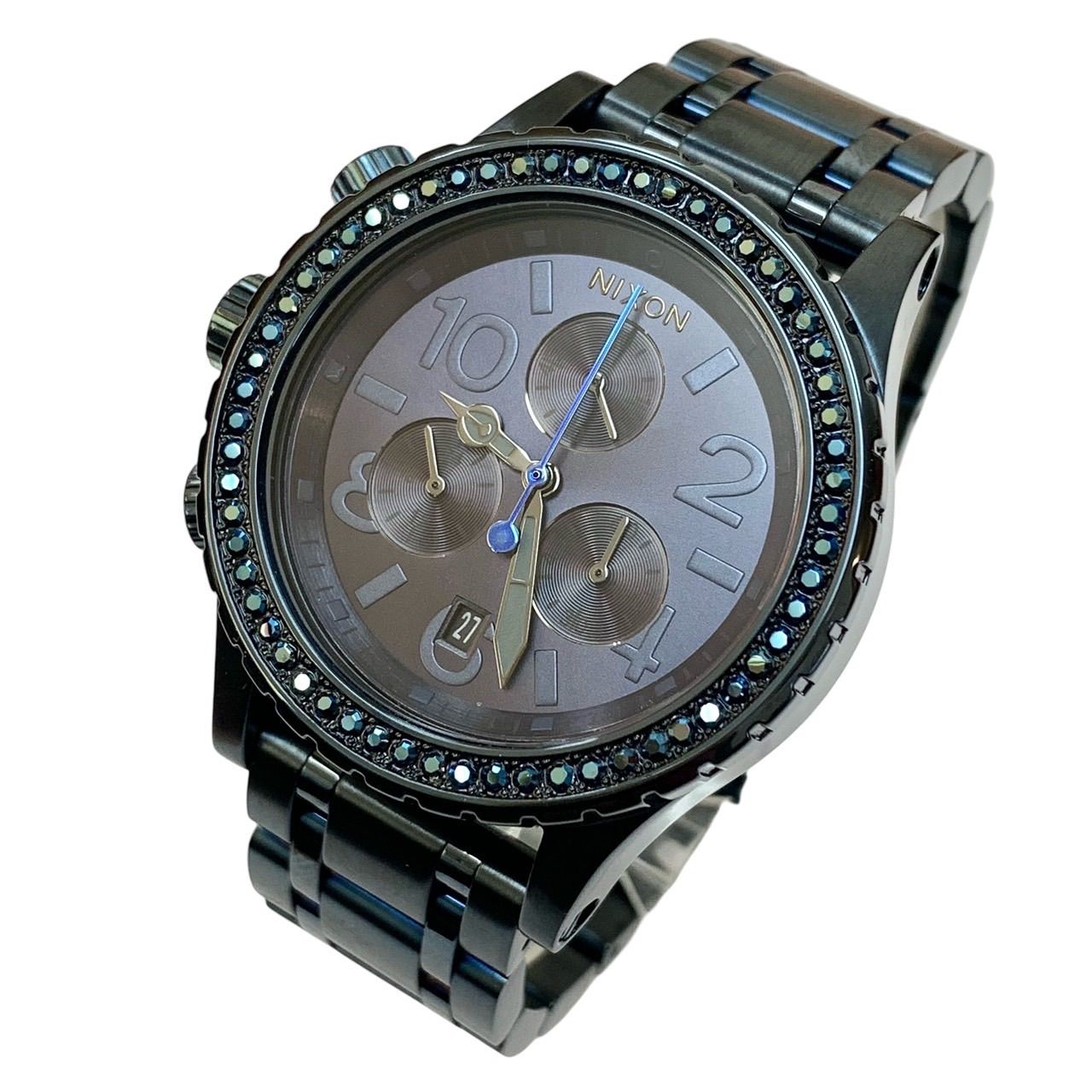 美品 電池新品 NIXON THE38-20 クロノグラフ レディース