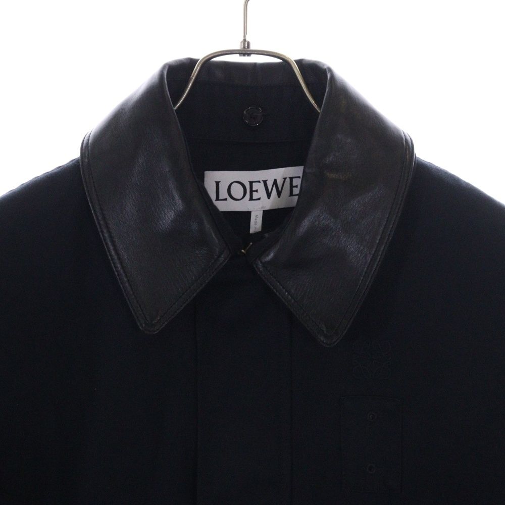 LOEWE（ロエベ）GABARDINE JACKET 襟レザー切り替えジャケット