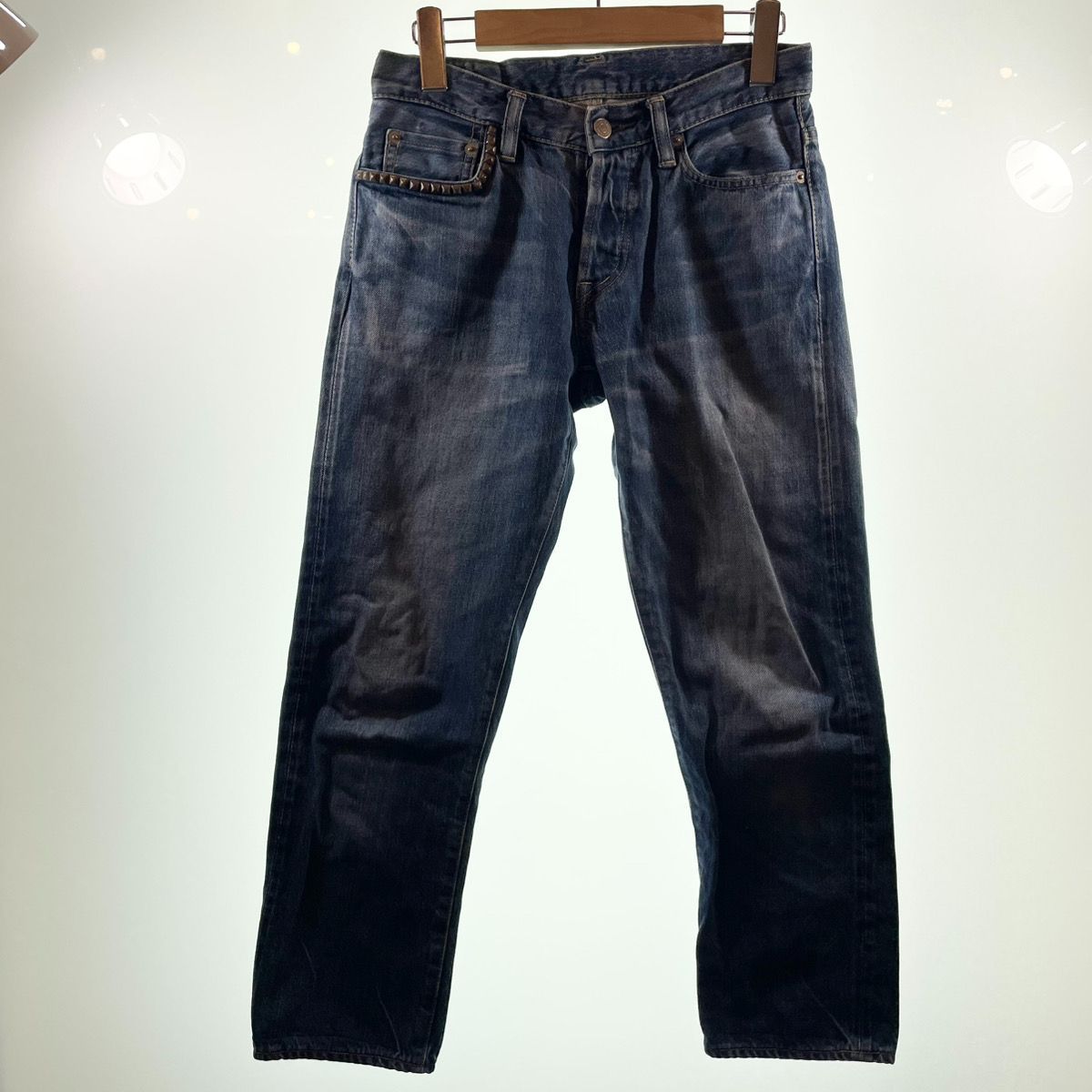 Hysreric Glamour スタッズ付きストレートデニム hysteric glamour