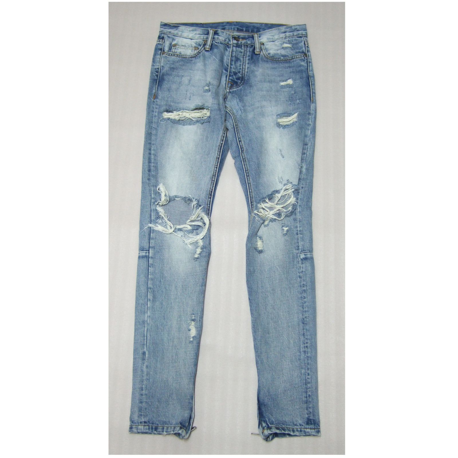 mnml ミニマル ダメージデニム スキニー W30 新品】mnml ミニマル□M34 