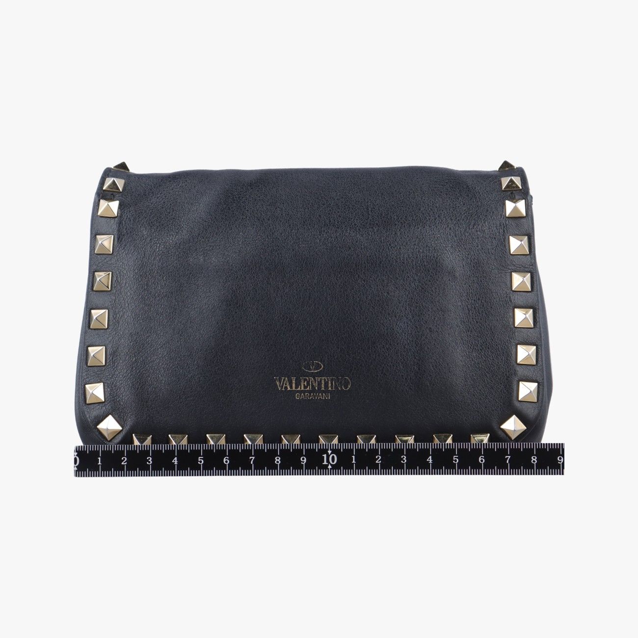 ヴァレンティノValentinoロックスタッズブラックレザーTVG 871BOL1