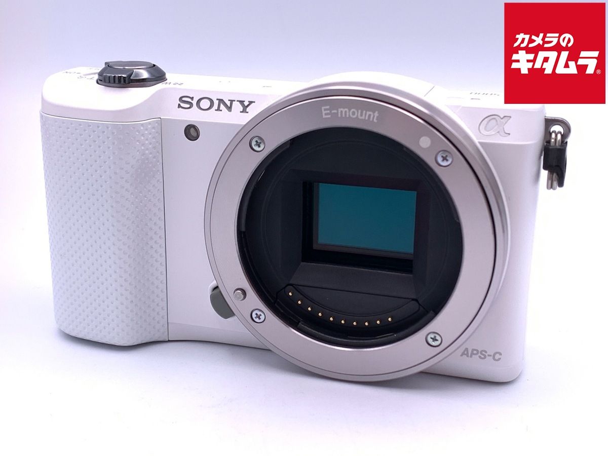 並品 ソニー α5000 ボディ ホワイト ILCE-5000