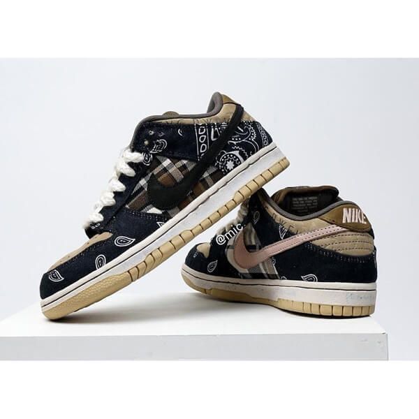 nike ナイキ Travis Scott x NIKE SB Dunk Low トラヴィス・スコット × ナイキ SB ダンク ロー CT5053- 001 27.5CM 28.0CM - メルカリ