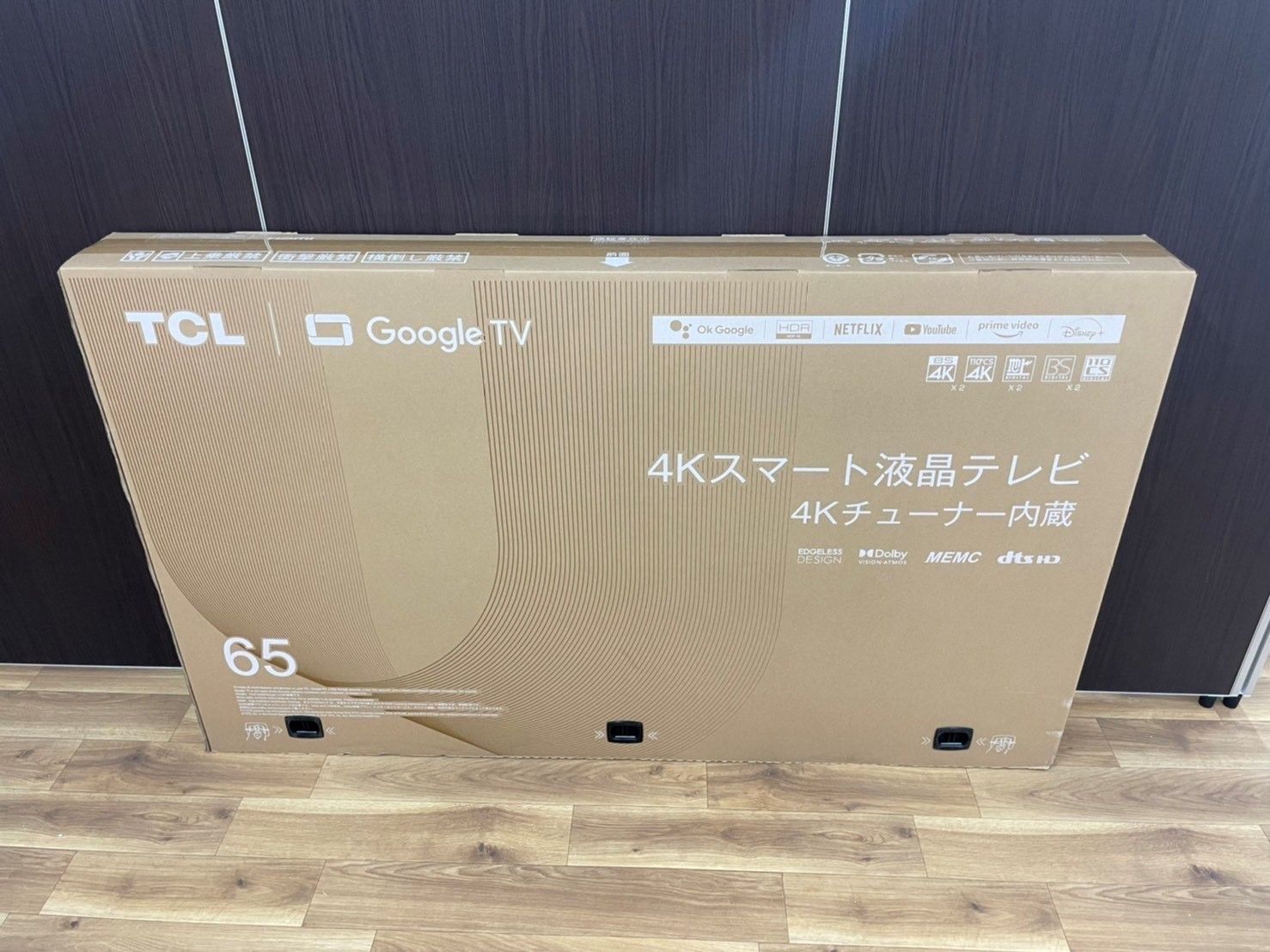 TCL 65型　４Kスマート液晶テレビ　新品未開封-0