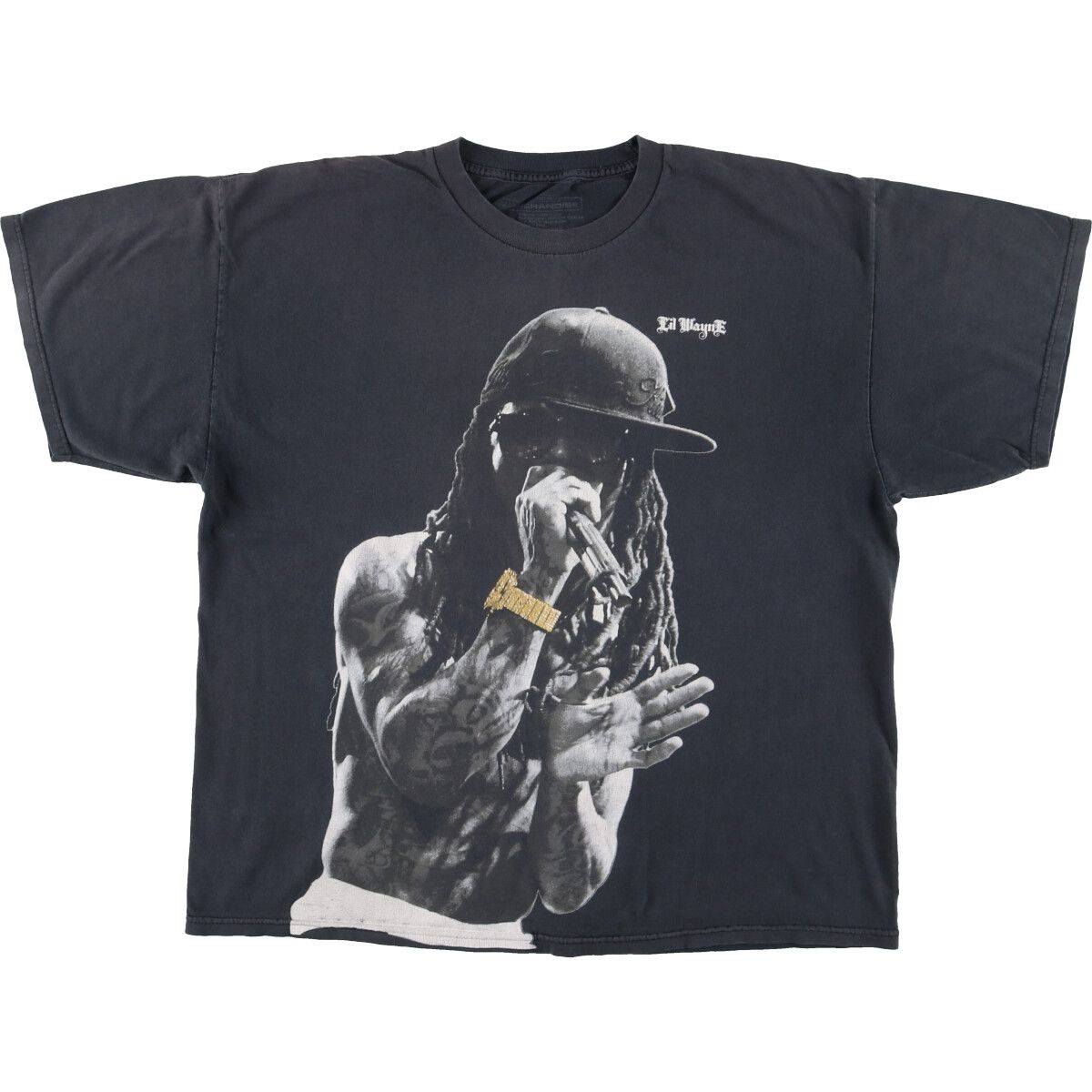 古着 LIL WAYNE リルウェイン 大判プリント ラップTシャツ ラップT メンズXXL/eaa460078
