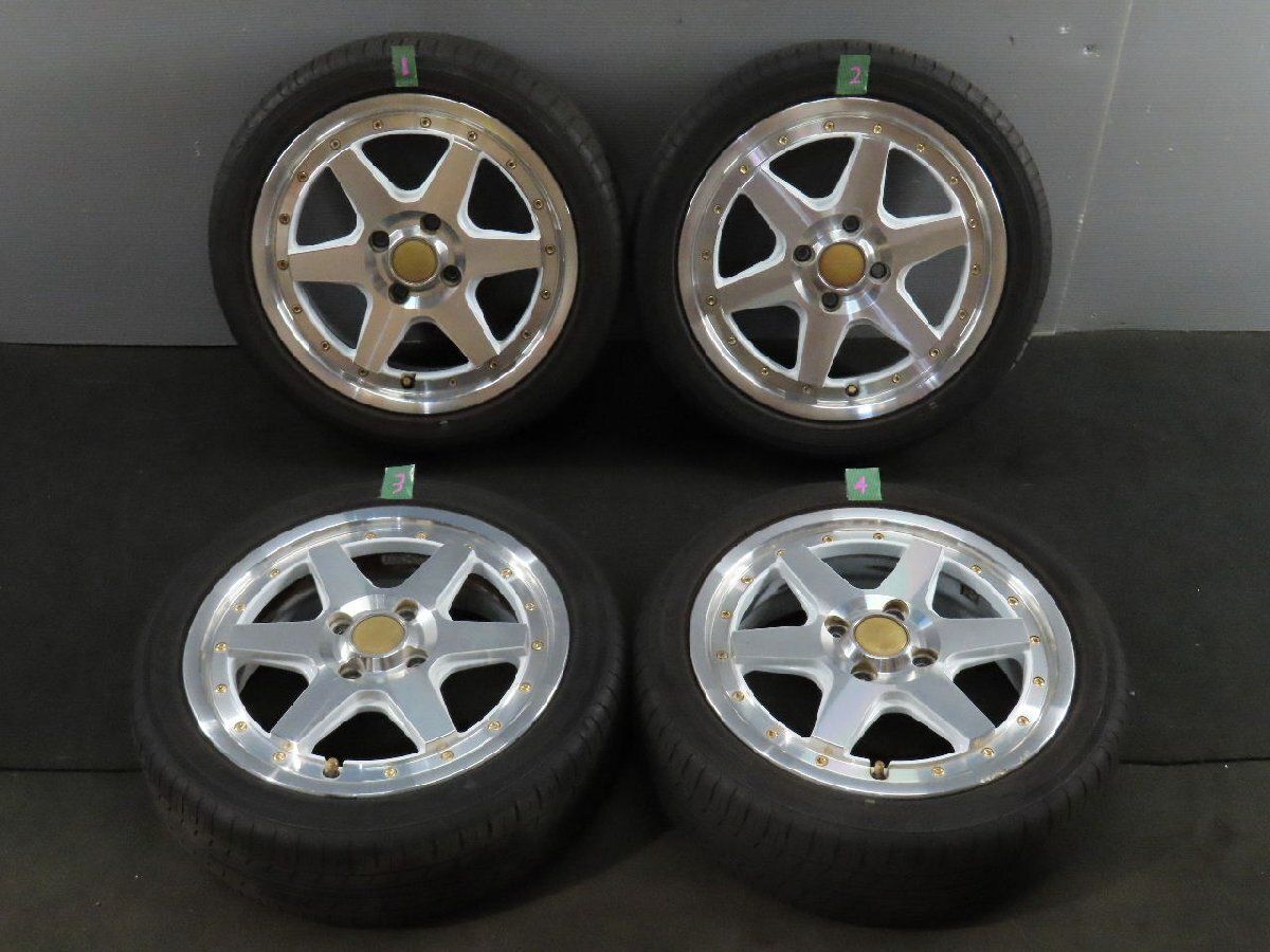 ロンシャン XR-4 プリンセス 15 × 5J 45 4H 100PCD ホイール 4本セット オンロード タイヤ付 |No 12386