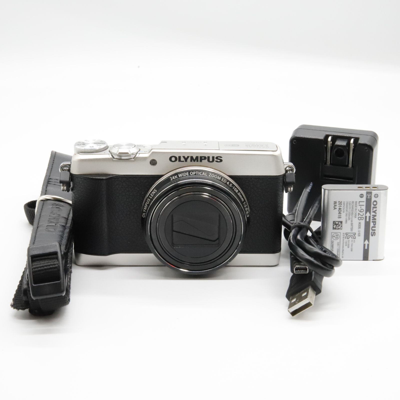 中古】OLYMPUS コンパクトデジタルカメラ STYLUS SH-3 シルバー